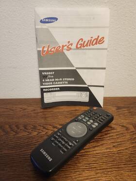 Samsung Vr8807 10342a Remote And Manual For Vcr Plus Tested Working Euc