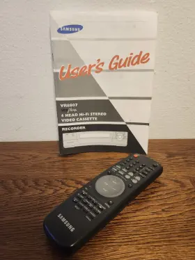 10342a Samsung Vr8807 Remote And Manual For Vcr Plus Tested Working Euc