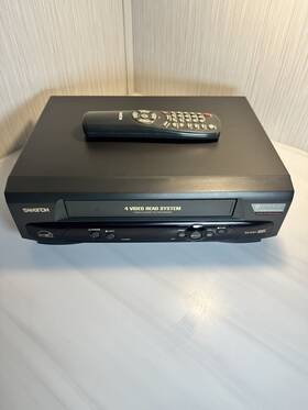 Samtron Sv-d41a Sv-d41 4-head Vcr Video Cassette Recorder Vhs Player Oem Remote Tested