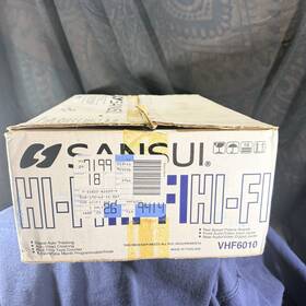 Sansui 6010c New Vcr 4-head Vhs Vhf Cassette Recoder With Remote Vintage Rare