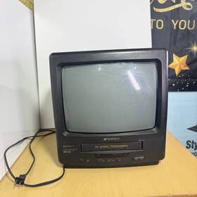 Sansui Com1307ad Vcr Tv Vintage Retro Broken For Parts Read Description