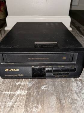 Sansui Vcp1505 Digital Auto Tracking Vcr Vhs Player Tested And Working