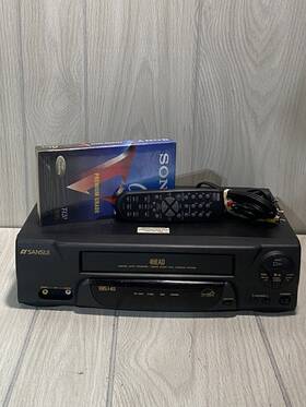 Sansui Vcr4510c Vcr Player Vcr4510 4 Head Video Cassette Recorder With Remote Av Tape