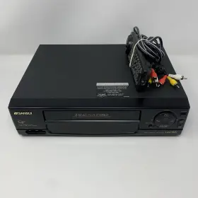 Vcr7502 Sansui Vcr Player Vhs Recorder With Remote Tested Works Great