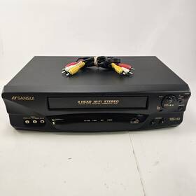 Sansui Vhf6010a Vcr 4 Head Hi-fi Stereo Vhs Hq Digital Auto Tracking Tested Work