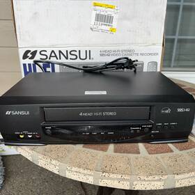 Sansui Vhf6010b Vcr 4 Head Hi-fi Stereo Vhs Hq Digital Av With Remote New/open Box