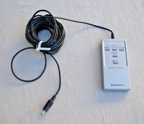 Sanyo 410051400 6h Vtg Betamax Vcr 4500 Wired Remote Control Betacord-not Tested