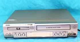 Sanyo Dvw-500 Combo Vcr / Dvd Player Tested Works No Remote Vhs Combination