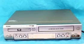 Dvw-500 Sanyo Combo Vcr / Dvd Player Tested Works No Remote Vhs Combination