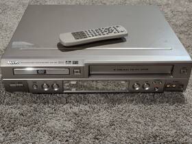 Sanyo Dvw-5000 Vcr Dvd Combo Player Vhs Recorder 4 Head Hifi Stereo Vintage Read