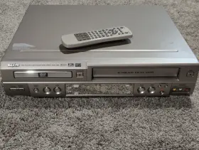 Dvw-5000 Sanyo Vcr Dvd Combo Player Vhs Recorder 4 Head Hifi Stereo Vintage Read