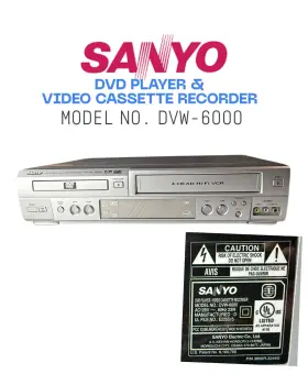 Dvw-6000 Sanyo Vhs/dvd Combo Player Tested No Remote