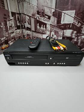 Sanyo Fwdv225f Dvd Player/vcr Rec Player Combo - With Remote Tested And Works