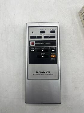 Sanyo Vcr4900 Wireless Remote Control Betacord Model Vcr 3900 Great Condition