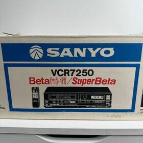Sanyo Vcr7250 Vcr 7250 Super Betamax Hifi Stereo 1985 - Tested No Remote