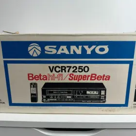 Vcr7250 Sanyo Vcr 7250 Super Betamax Hifi Stereo 1985 - Tested No Remote Vcr7250 Sanyo Vcr 7250 Super Betamax Hifi Stereo 1985 - Tested No Remote