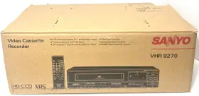 Vhr-9270 Sanyo Vcr With Remote Vintage In Original Box