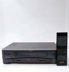 Sanyo Vhr5417 4-head Hi-fi Vhs Player Auto Head Cleaning Remote Cable And Manual