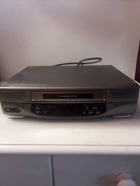 Sanyo Vwm-370 4head Hi-fi Stereo Vhs Vcr Player Recorder Tested Works No Remote