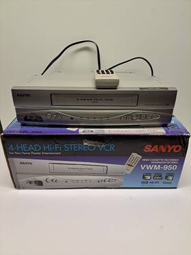Sanyo Vwm950 Vwm-950 Vcr With Remote Tested Works