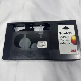Scotch 051111111765 3m Vhs-c Cassette Vhs Vcr Adapter For Camcorder Tv Converter Watch Play