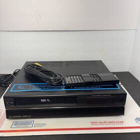 Sears 508.53324950 Vintage On Screen Vhs Vcr Player - Black Eats Tapes With Remote