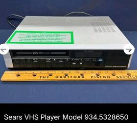 Sears 934.5328650. Vintage 1980s Vhs Player Vcr Model 934.5328650
