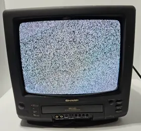 13vt-f100 Sharp Vintage Tv/vcr Combo 1994 Vcr Not Working No Remote Gaming Tv