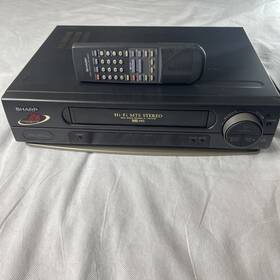 Sharp 411721563 Vc-h923u Vhs Hq Vcr Video Cassette Recorder Tape Auto Ejects Part Only