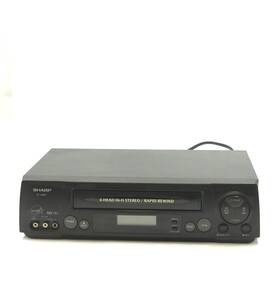 Sharp 74000349896 Vc-h822 Vcr Vhs Tape Player/recorder 4head Hi-fi Black Tested And Working
