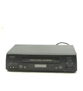 74000349896 Sharp Vc-h822 Vcr Vhs Tape Player/recorder 4head Hi-fi Black Tested And Working