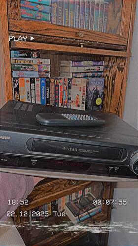 Sharp A535 Working Vintage Vcr With Remote Tested