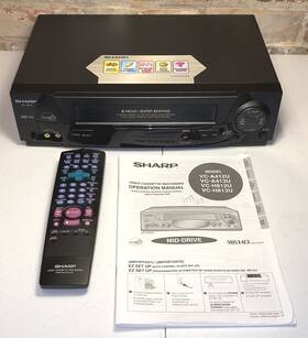 Sharp G.5 C/20240514/cb.23 Vc-a412u 4 Head Vcr Vhs Player Tested Works With Remote
