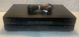 Sharp -h960u Vc-h960u 4-head Hi-fi Vcr Vhs Cassette Player No Remote Tested Working
