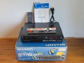 Sharp Vc-775e Video Cassette Recorder Bk Vhs New With Box Mesecam/pal/ntsc 4.43