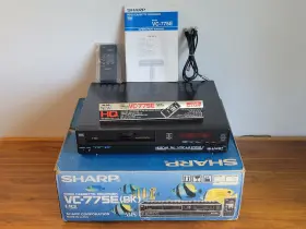 Vc-775e Sharp Video Cassette Recorder Bk Vhs New With Box Mesecam/pal/ntsc 4.43