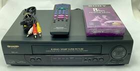 Sharp Vc-a400u 4 Head Vcr Vhs Player Recorder Remote/av Cable Tested