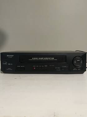 Sharp Vc-a410u Vc-a410 Vcr 4-head 19 Micron Heads-vhs Video Cassette Recorder No Remote