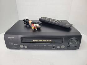 Sharp Vc-a411u Vcr 4-head Super Picture Vhs With Remote Tested