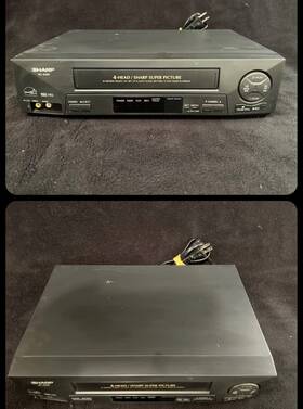 Sharp Vc-a420 Vcr Video Cassette Player/recorder - Tested No Remote