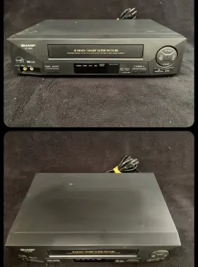 Vc-a420 Sharp Vcr Video Cassette Player/recorder - Tested No Remote