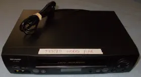 Vc-a422u Sharp 4-head Vcr Vhs Hq Rapid Rewind No Remote Tested Working Vc-a422u Sharp 4-head Vcr Vhs Hq Rapid Rewind No Remote Tested Working