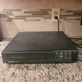 Sharp Vc-a503u Vhs Hq Vcr Player Model Works Great Vintage