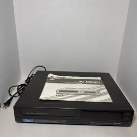 Vc-a5240u Sharp Vcr Video Cassette Recorder Vhs Hq Tape Player Working No Remote
