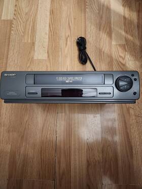 Sharp Vc-a542u 4 Head Vcr Vhs Player With Remote Control Tested Working Gc