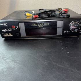 Sharp Vc-a546u Vcr Plus 19u 4-head Mid-drive Player No Remote Tested Works