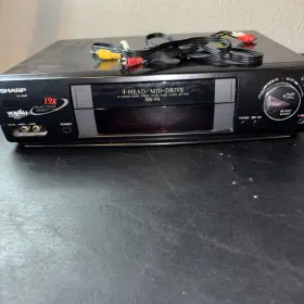 Vc-a546u Sharp Vcr Plus 19u 4-head Mid-drive Player No Remote Tested Works