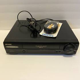 Sharp Vc-a552 Vcr Vhs Player Recorder And Av Cable No Remote Tested Works Great