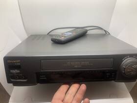 Sharp Vc-a556 4-head Vcr With Remote Tested Working