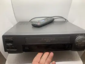 Vc-a556 Sharp 4-head Vcr With Remote Tested Working